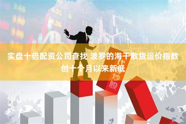实盘十倍配资公司查找 波罗的海干散货运价指数创十个月以来新低